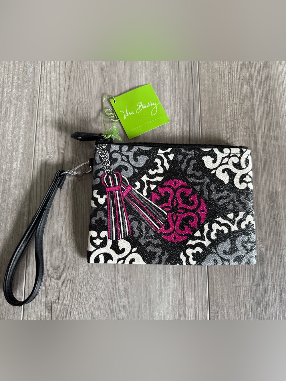 Vera Bradley Limited Edition Double Take Zip Pouch in Cranberry Magenta NWT